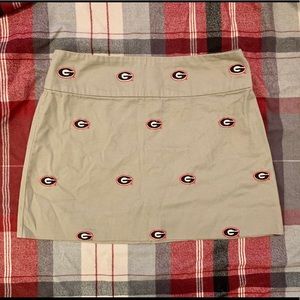 Georgia Bulldogs Embroidered Game Day Skirt